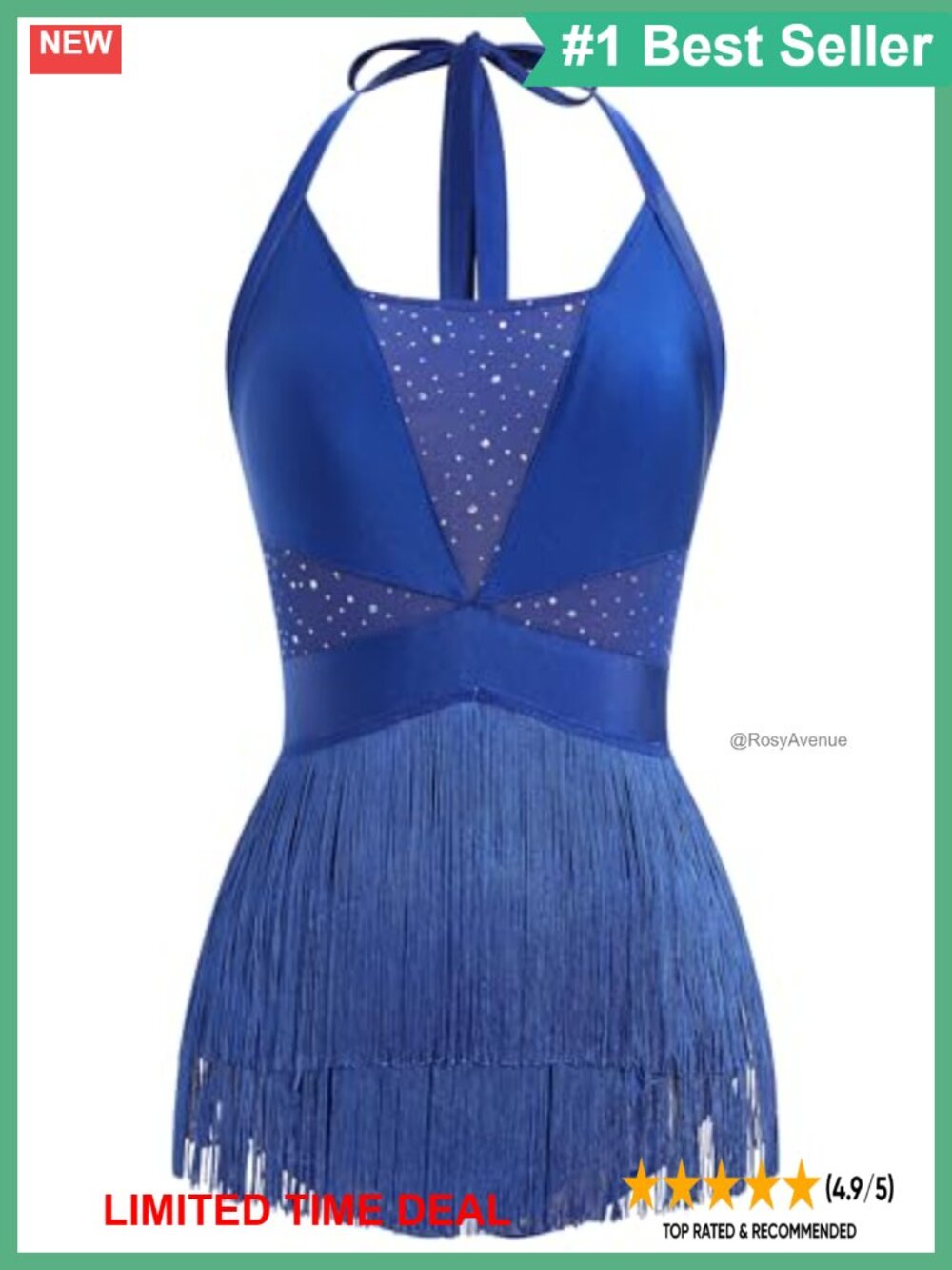 Fringe Sequin Dance Bodysuit Sleeveless Backless Romper Clubwear Costume